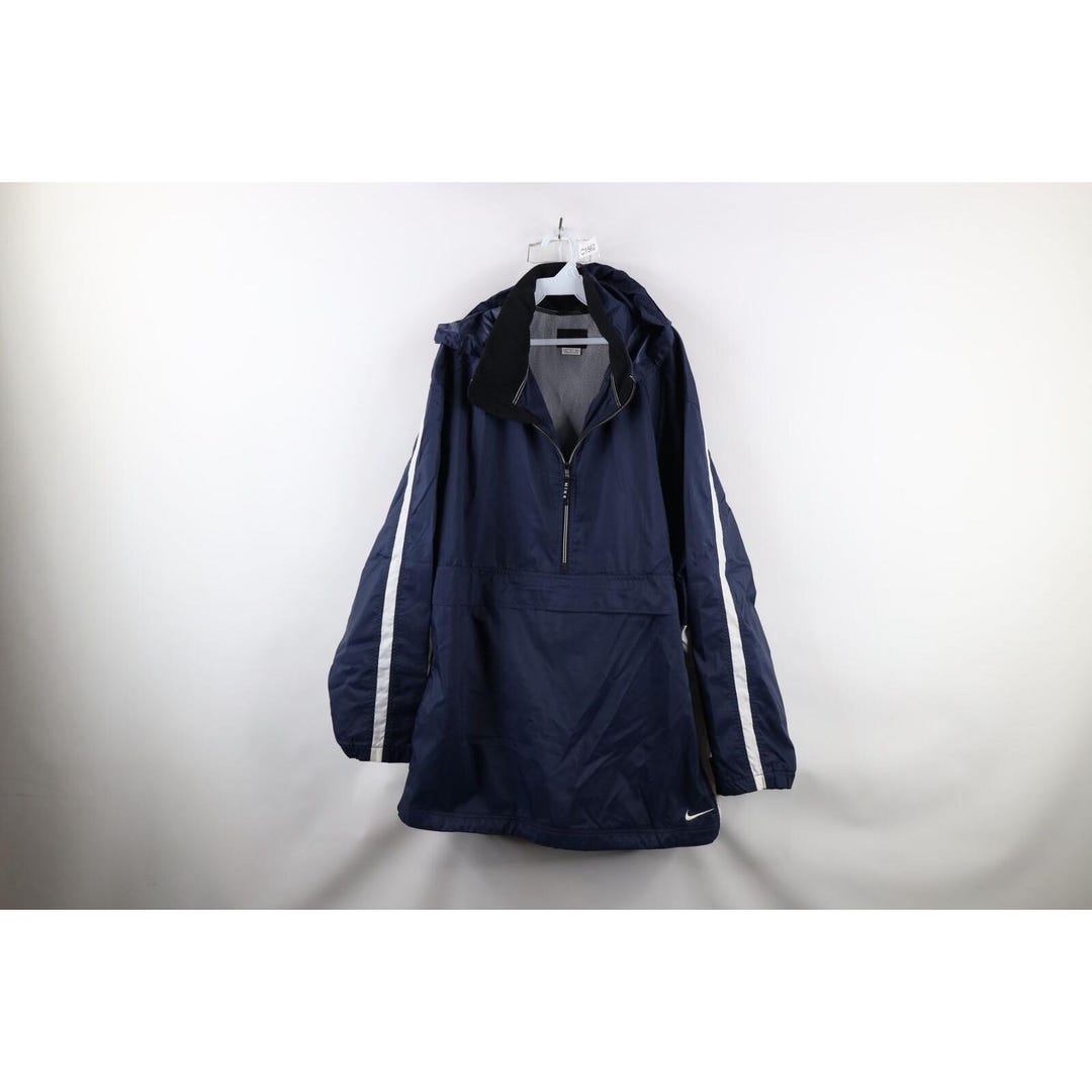 90s Nike Mens 2XL Mini Swoosh Hooded Pullover Anorak Jacket