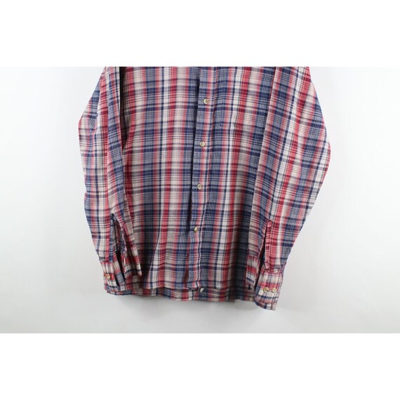 70s Streetwear Mens Large Thin Long Sleeve Collar… - image 3