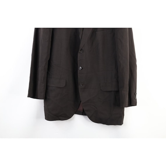 60s Rockabilly Mens 40R Wool 3 Button Suit Coat J… - image 3