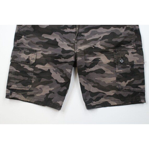 90s Streetwear Mens 36 Distressed Above Knee Camo… - image 4