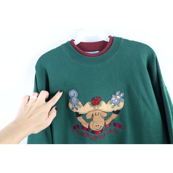 90s Streetwear Womens Size Large Nature Moose Fri… - image 4