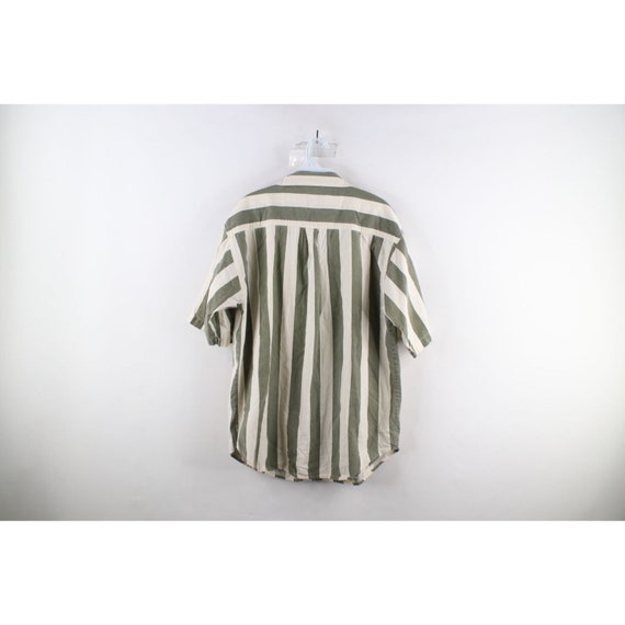 90s Streetwear Mens M Faded Striped Color Block S… - image 6