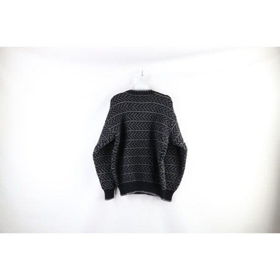 90s Gap Mens Medium Striped Heavyweight Wool Knit… - image 5