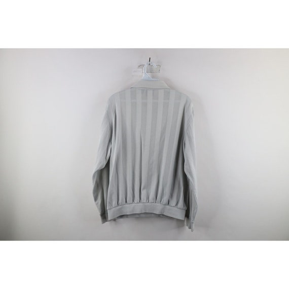 90s Streetwear Mens Medium Vented Striped Collare… - image 8