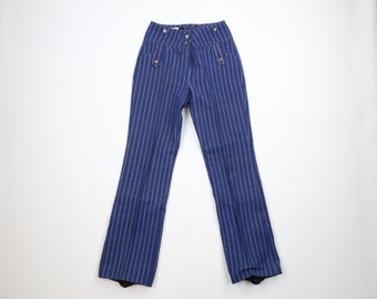 Vintage Trousers 1950's Capri Pants Gold, Green, Purple & Black Atomic  Print Metallic Trouser UK 4-6 US 0-2 
