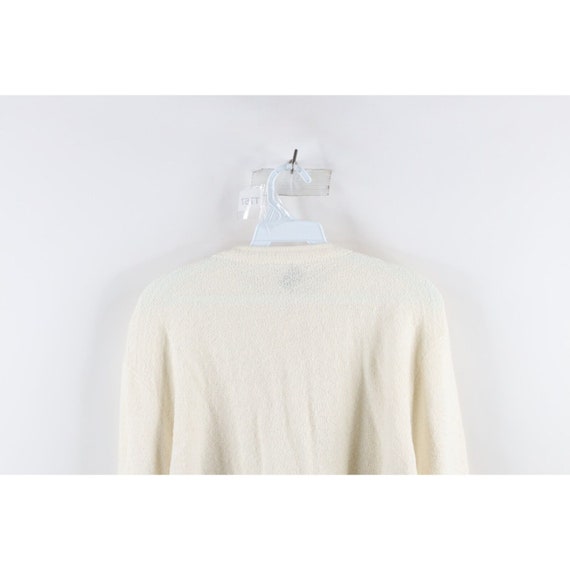 50s 60s Streetwear Womens Large Cable Knit Cardig… - image 7