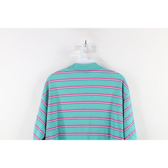 90s Ralph Lauren Mens XL Faded Striped Collared G… - image 7