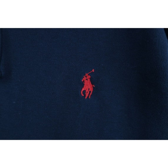 90s Ralph Lauren Mens Small Distressed Long Sleev… - image 4