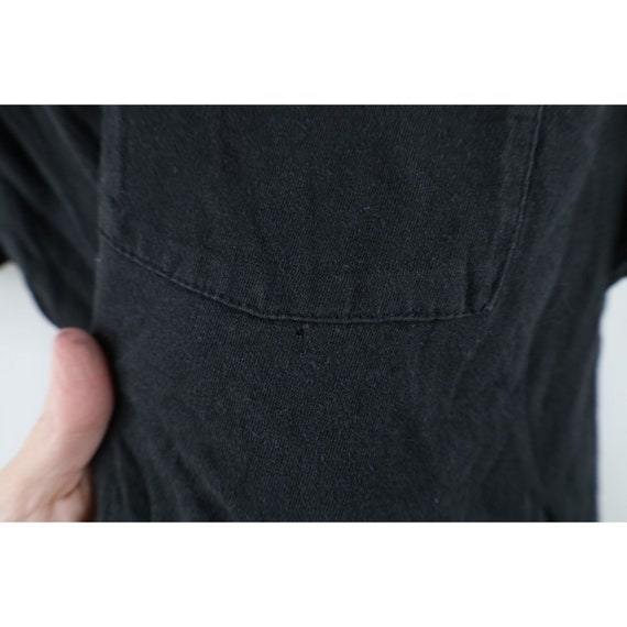 90s Streetwear Mens XL Thrashed Blank Pocket T-Sh… - image 6