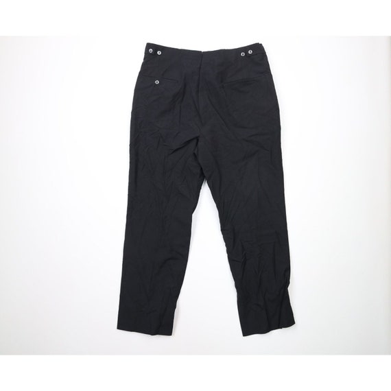40s Streetwear Mens 34x29 Wool Blend Flat Front P… - image 9