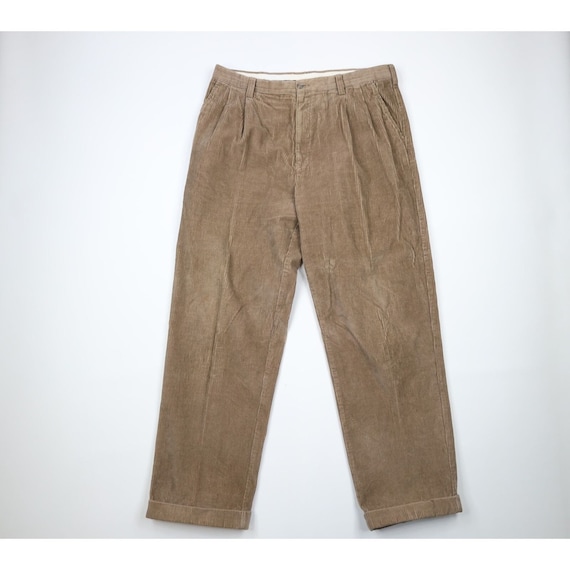90s Streetwear Mens 36x32 Faded Pleated Wide Leg … - image 1