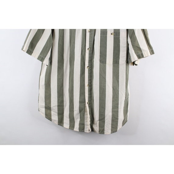 90s Streetwear Mens M Faded Striped Color Block S… - image 3