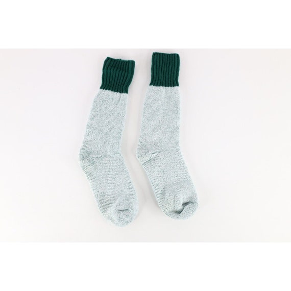 70s Streetwear Wool Blend Knit Winter Boot Socks … - image 1
