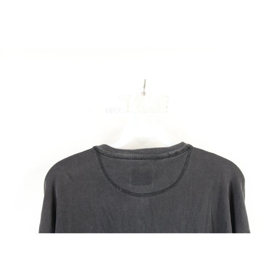 90s Streetwear Mens Large Faded Blank Long Sleeve… - image 7
