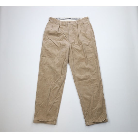 90s Polo Golf Ralph Lauren Mens 34x30 Faded Pleated Wide Leg 90s Polo Golf Ralph Lauren Mens 34x30 Faded Pleated Wide Leg