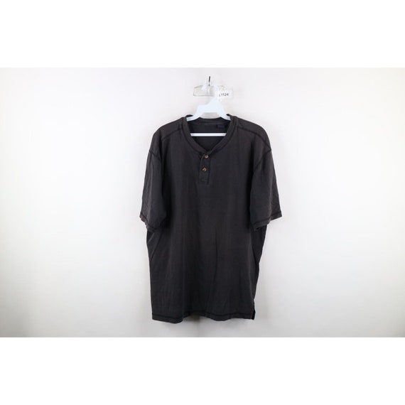 90s Streetwear Mens Large Faded Blank Short Sleev… - image 1