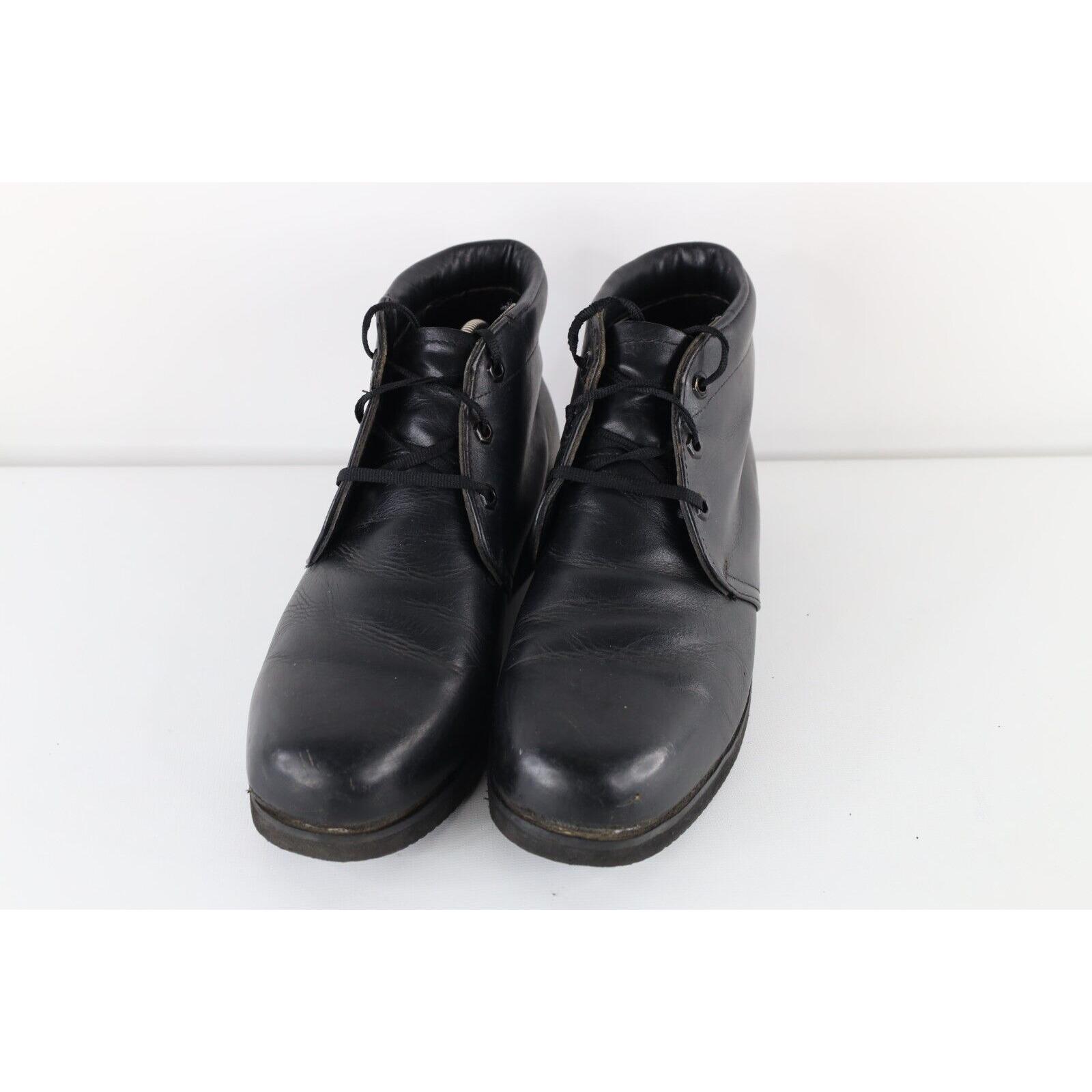70s Streetwear Mens 9 Distressed Leather Ankle Chukkas