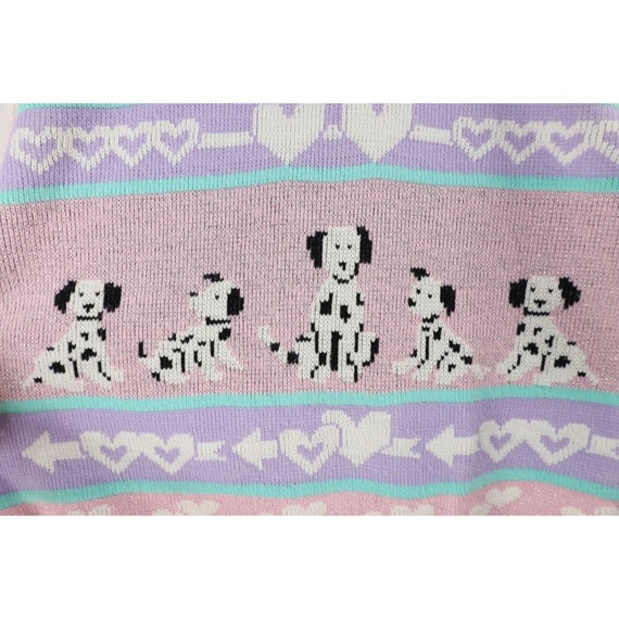 90s Womens XL Fairy Kei Kawaii Heart Dalmatian Do… - image 4