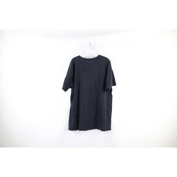 90s Streetwear Mens XL Faded Blank Short Sleeve T… - image 5