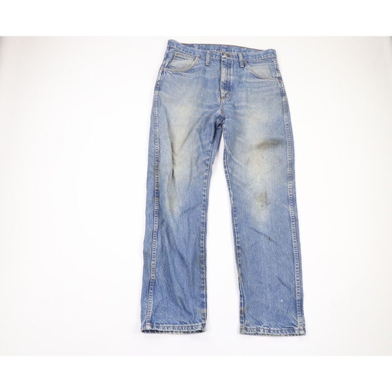 90s Streetwear Mens 34x30 Thrashed Straight Leg D… - image 1