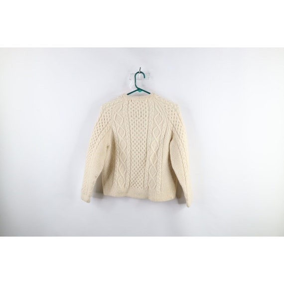50s Rockabilly Womens XS Donegal Wool Cable Knit … - image 6