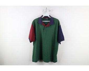 90er Jahre Streetwear Herren XL Boxy Fit Poloshirt mit Kragen USA, 1990er Jahre Poloshirt, Boxy Fit Poloshirt, 1990er Jahre Poloshirt