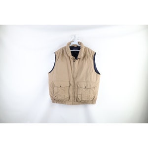 Buy 90s J. Crew Mens Large Down Fill Puffer Vest Jacket Green 