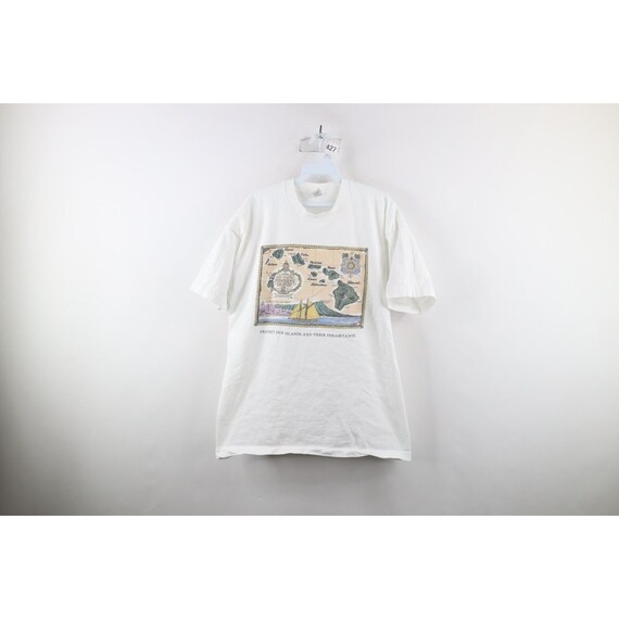 90s Mens XL Hawaiian Islands Protect Our Islands and Inhabitants T 