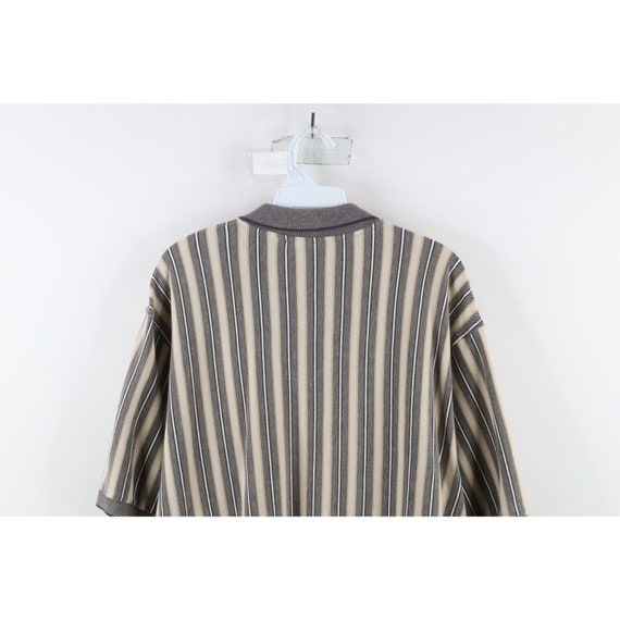 90s Streetwear Mens Large Faded Striped Color Blo… - image 7