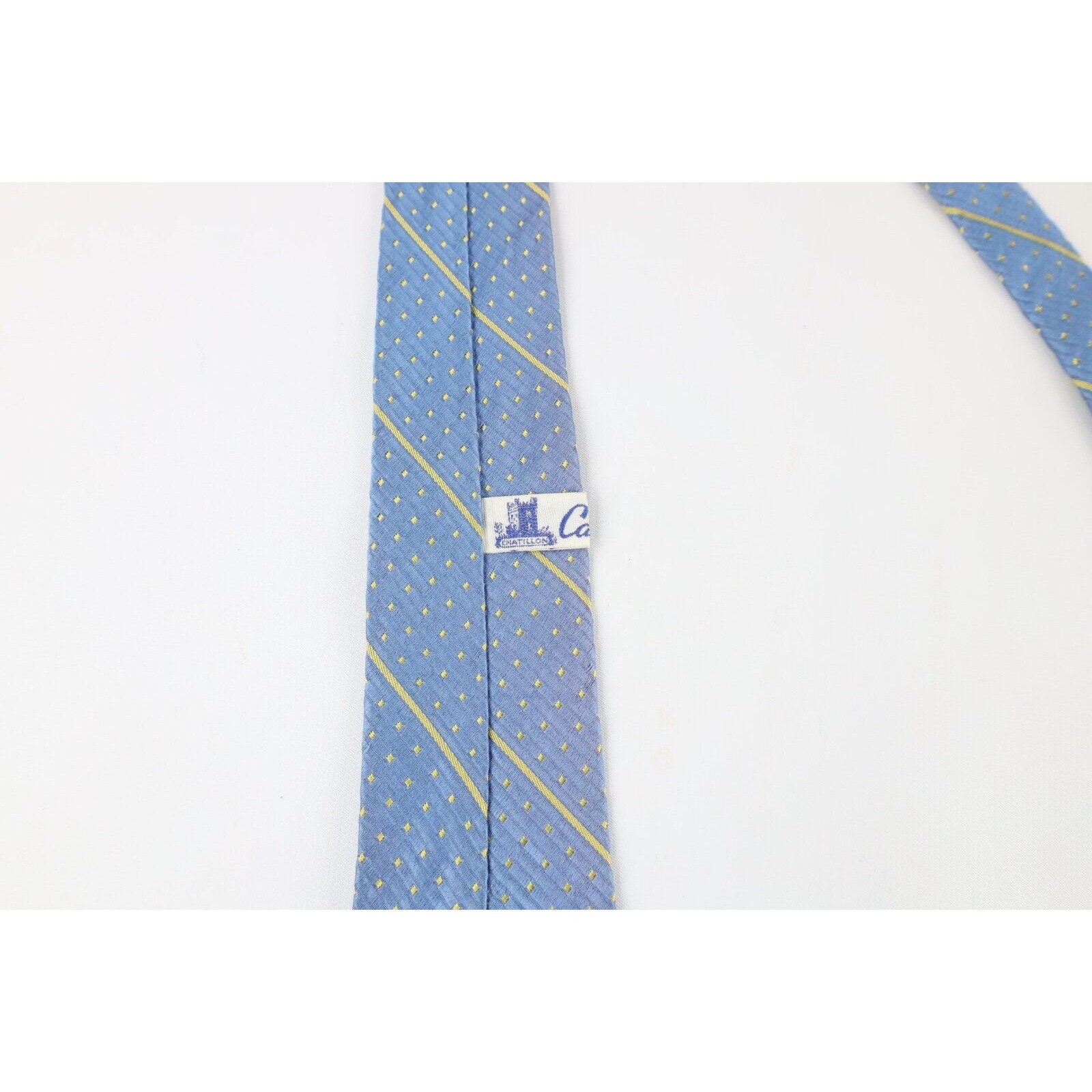 50s Rockabilly Silk Geometric Striped Neck Tie Dress Tie