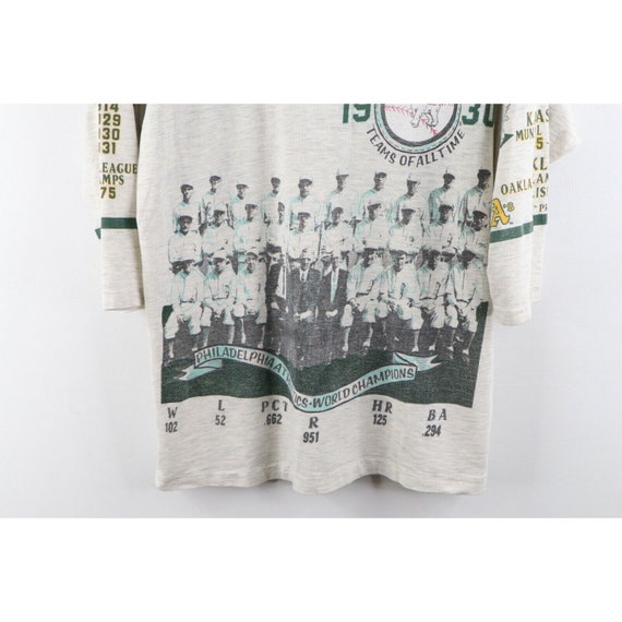 90s Mens Large Oakland Athletics All Over Print 3… - image 9