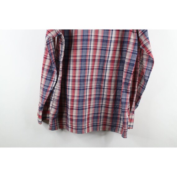 70s Streetwear Mens Large Thin Long Sleeve Collar… - image 8