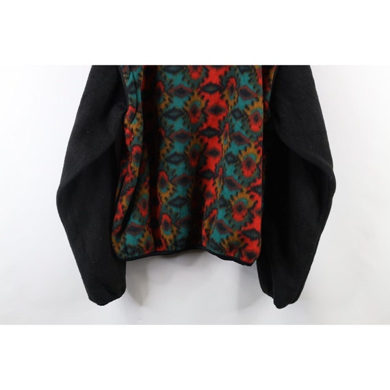 90s Streetwear Mens Large Rainbow Aztec Zip Off F… - image 9