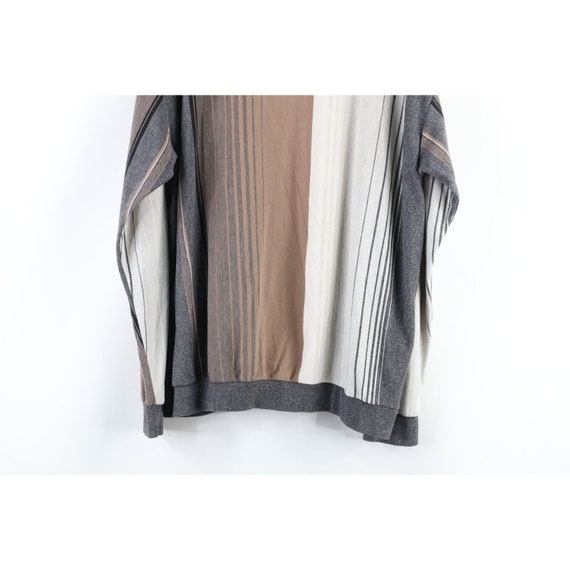 90s Streetwear Mens 2XL Faded Striped Collared Pu… - image 8