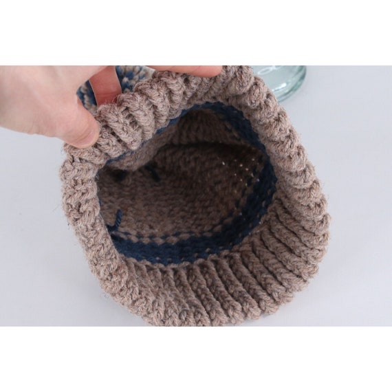 70s Streetwear Striped Wool Chunky Knit Winter Po… - image 6