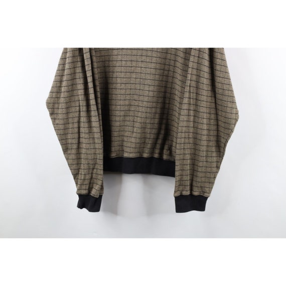 90s Streetwear Mens XL Faded Striped Knit Collare… - image 3