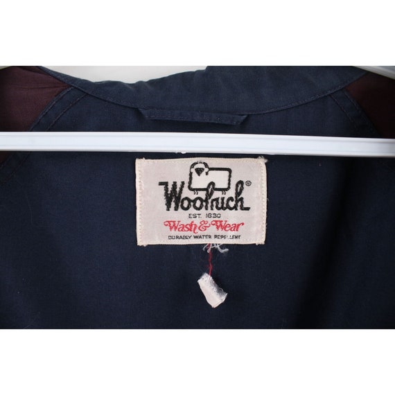 70s Woolrich Mens 44L Faded Blank Full Zip Cafe R… - image 9