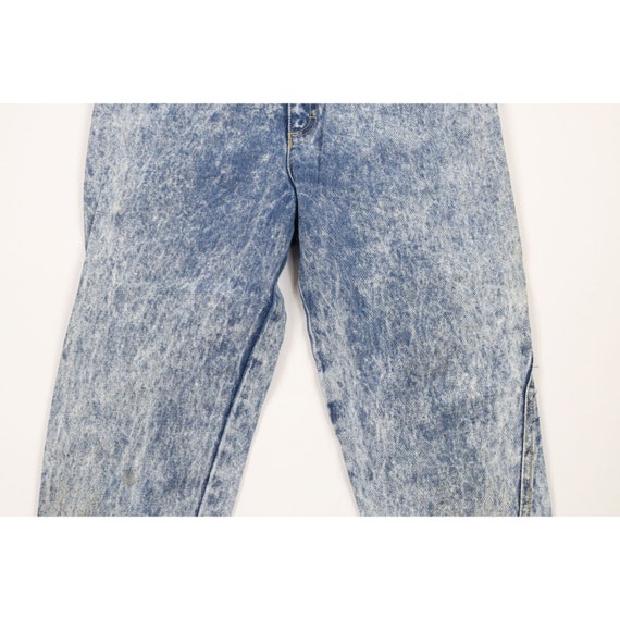 90s Streetwear Womens 13 Distressed Acid Wash Zip… - image 3