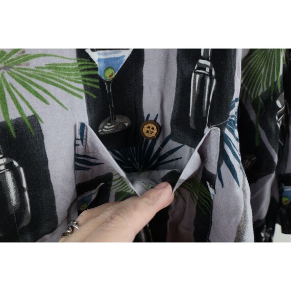 90s Streetwear Mens XL Palm Tree Martini Shaker C… - image 5