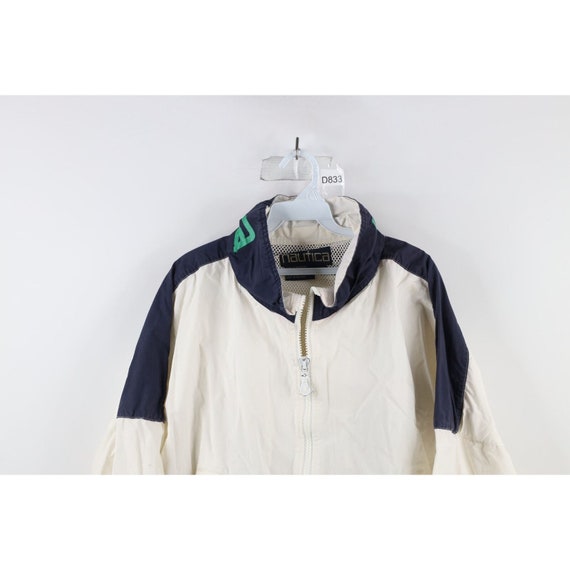 90s Nautica Mens Size Medium Distressed Spell Out… - image 2
