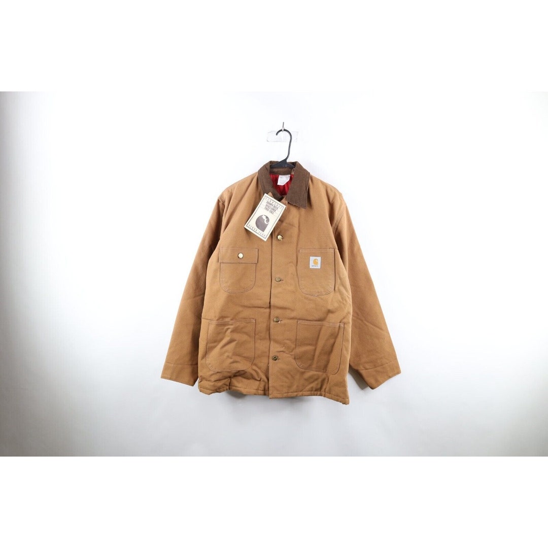 Deadstock Vintage 80s Carhartt Mens 42T Quilt Lined Chore Deadstock Vintage 80s Carhartt Mens 42T Quilt Lined Chore