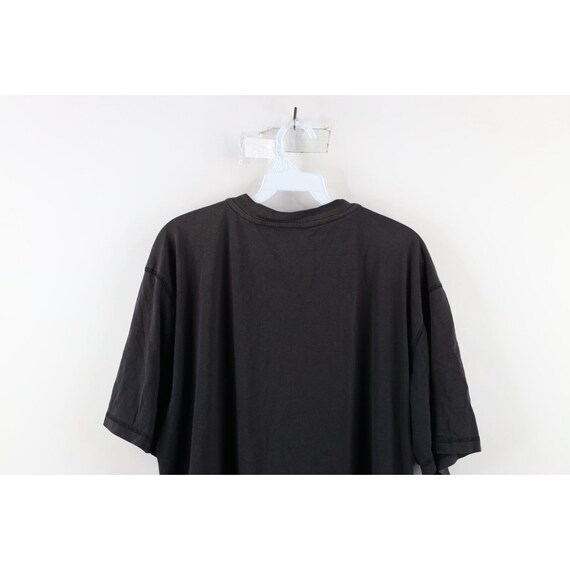 90s Streetwear Mens Large Faded Blank Short Sleev… - image 8