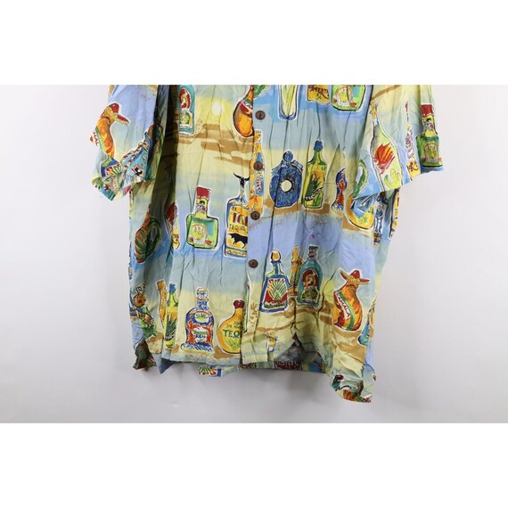 90s Streetwear Mens 2XL Faded Tequila All Over Pr… - image 3