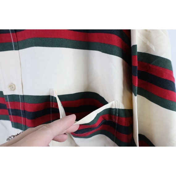 90s Tommy Hilfiger Mens XL Striped Color Block Co… - image 5