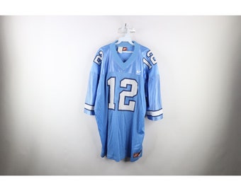 Maillot de football Nike des années 90 pour homme grand effet vieilli de l'Université de Caroline du Nord, maillot de football Nike vintage, maillot de football UNC Tar Heels des années 90