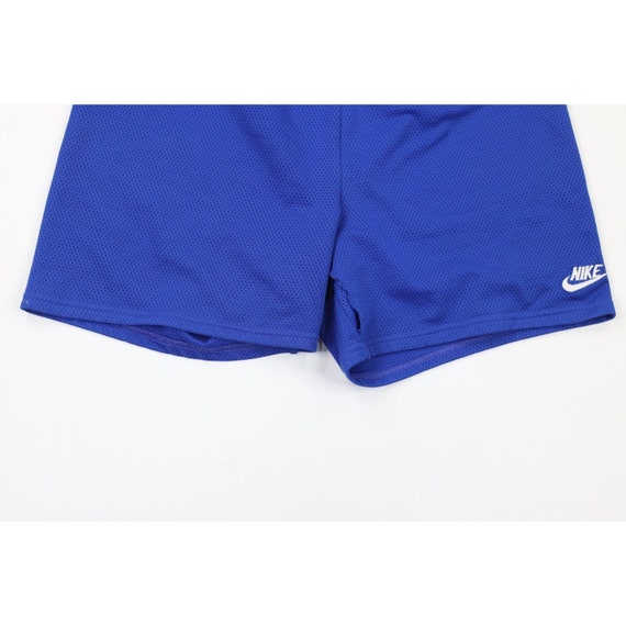 90s Nike Mens Large Distressed Mini Swoosh Mesh S… - image 3