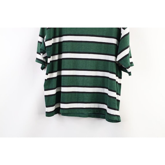 90s Streetwear Womens Medium Distressed Striped C… - image 10