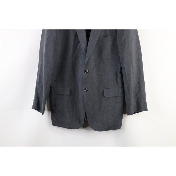 60s Rockabilly Mens 40R Wool 2 Button Suit Jacket… - image 3