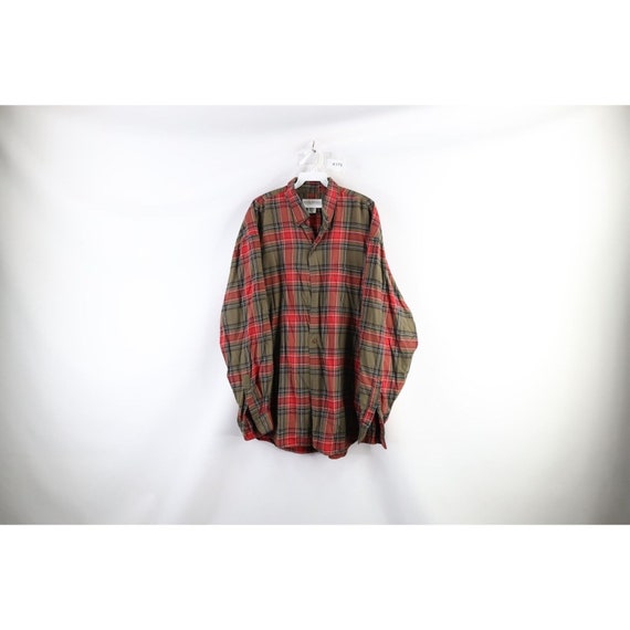 90s Banana Republic Mens XL Faded Collared Flannel