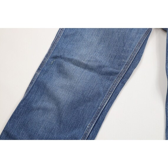 70s Streetwear Mens 34x30 Distressed Wide Leg Bel… - image 6